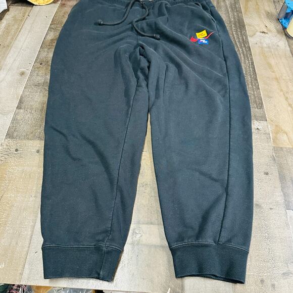 Jordan Sweatpants Mens 2XL Black Nike Air Jumpman Joggers Drawstring - Picture 7 of 9